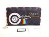 Authentic GG Coating Canvas Black Leather Round Zip Wallet #b285  Seller Refurbished
