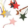 Japanese-Korean Simple Star Pendant Bag Ornament with Leather Lanyard
