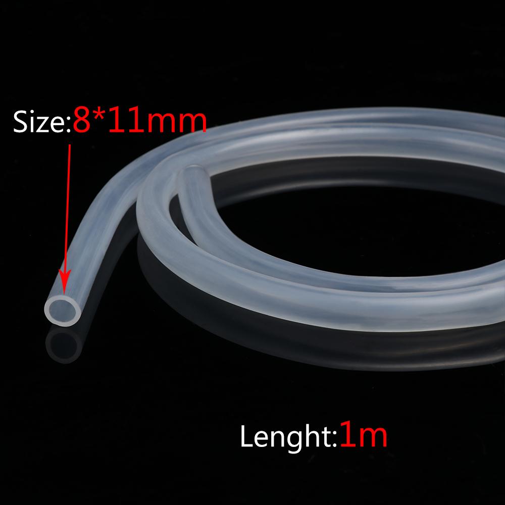 1M Transparent Clear Out Diameter 4~16mm Beer Milk Pipe Plumbing Hoses Flexible Tube Silicone Rubber Hose