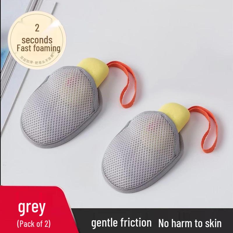 Dual-Sided Soap Foaming Net Bag for Bath & Face