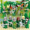 Ancient Grassland Doll M8153 Elf Hunter Children's Small Particle Assembled Toy Mini Humanoid Birthday Gift