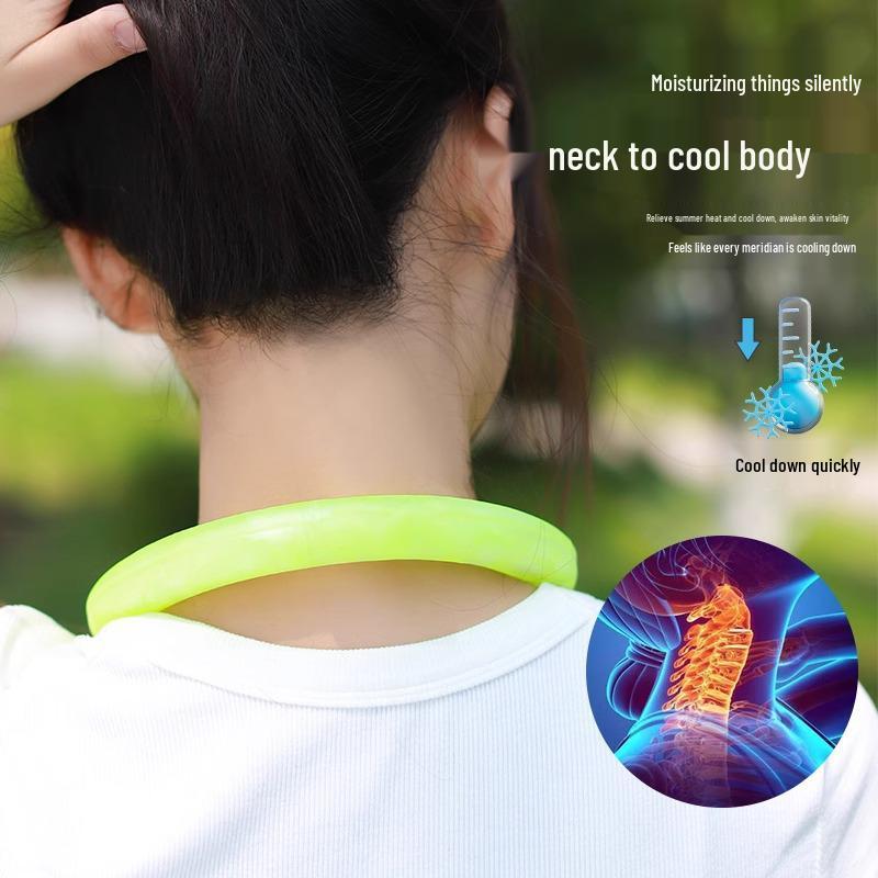 Free Shipping: Summer Cooling Neck Ring - Heat Relief Necklace with Ice Ring Technology