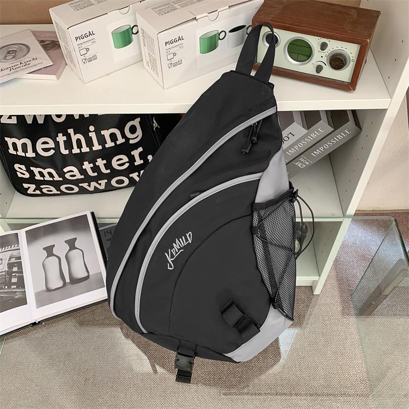 Retro Wasserabweisende Sport-Brusttasche mit großem Fassungsvermögen Studenten-Umhängetasche