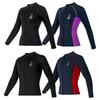 Pulia Unisex Long Sleeve Split Wetsuit Top