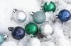 Valery Madelyn Christmas 49 Christmas Decorations Ornaments, 3cm, Balls, Silver-Blue, Elegant, Stylish, Chic, Ornaments,