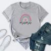 Rainbow Mama Letter Print T Shirt Women Short Sleeve O Neck Loose Tshirt Summer Ladies Tee Shirt Tops Clothes Camisetas Mujer