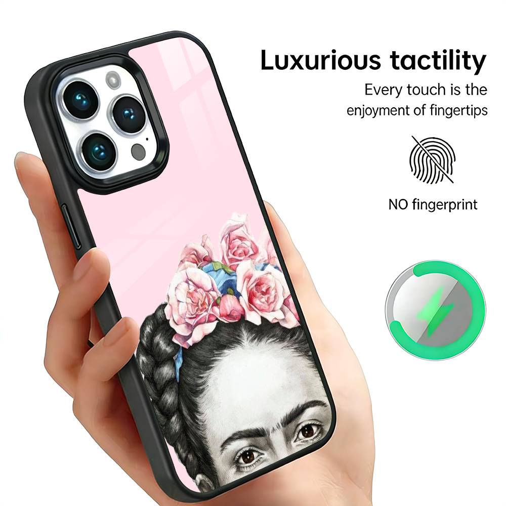 

Art Frida Kahlo Phone Case For iPhone17,16,15,14,13,12,11 Plus,Pro Max For Magsafe Wireless Charging iPhone11PRO