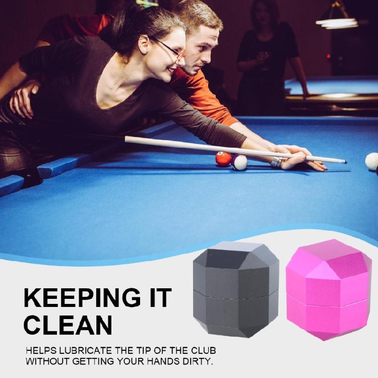 Aluminum Magnetic Billiard Cue Chalks Holder 2-Layer Octagonal Pool Chalks Holder Aluminum Cue Chalks Box Enduring