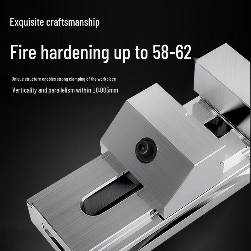 YunDuo 3-inch High-Precision Stainless Steel QKG Quick-Action Flat Vice