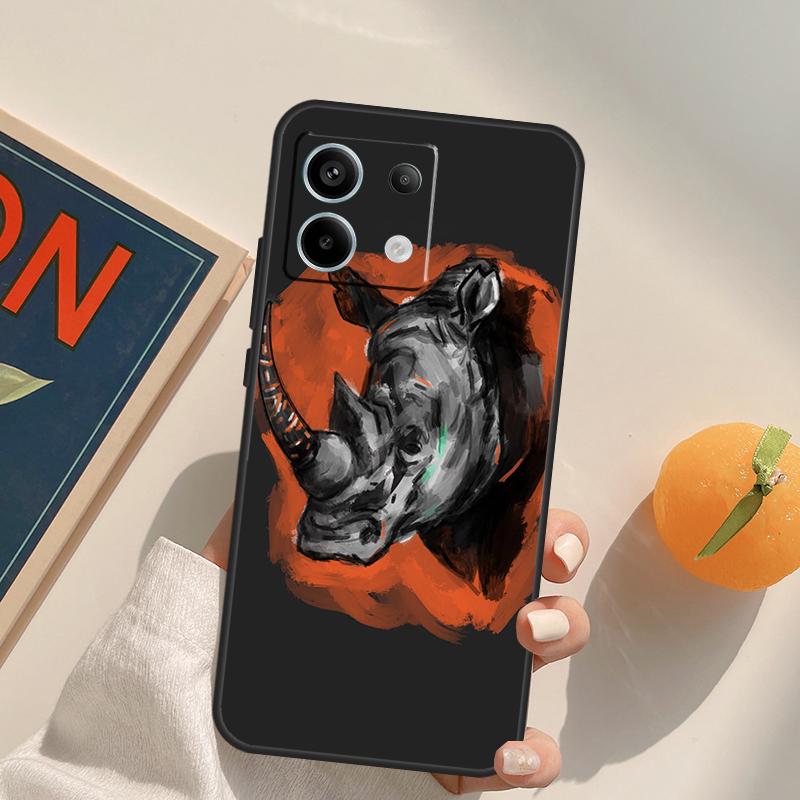 Rough Rhinoceros Rhino Beast Funda For Xiaomi Redmi Note 14 13 9 10 11 12 Pro 9S 10S 11S 12S Redmi 13C 10C 12C 14C Case