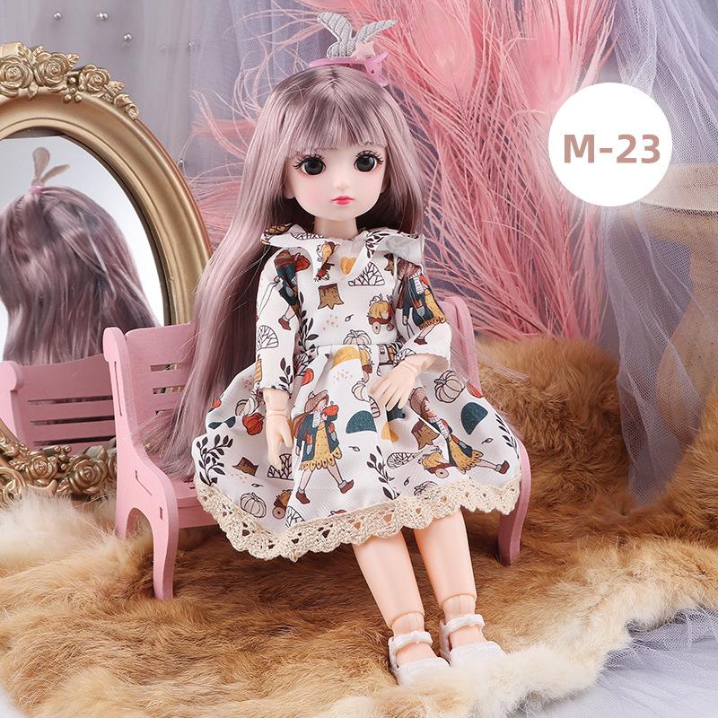 12 Inch 30 CM Bjd Anime Doll With Clothes Kids Girls 4 To 16 Years Dollhouse Accessories Skirt Hat Headdress Dress Up DIY Toys