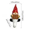 Creative Resin Christmas Gnome Ornament with White Beard for Desktop Decoration