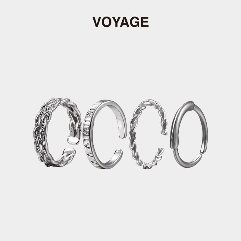 Adjustable High-End Pinky Ring: Niche Design for Couples & Men, Plain Band Style Index Finger Accessory