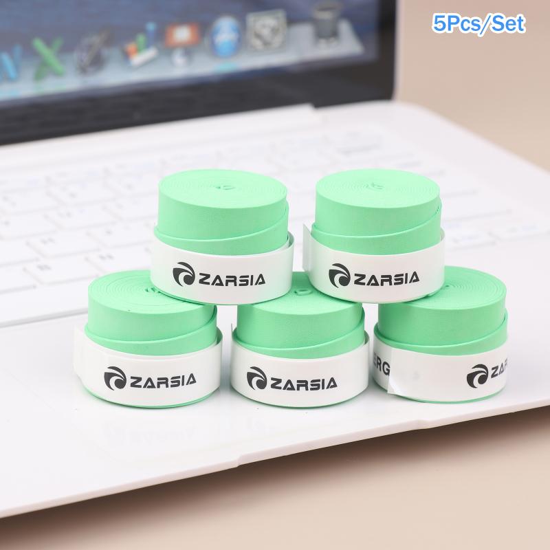 5Pcs Head Sticky Feel Tennis Racket Overgrip Durable Badminton Sweatband Overgrips Squash Racket Overgrips