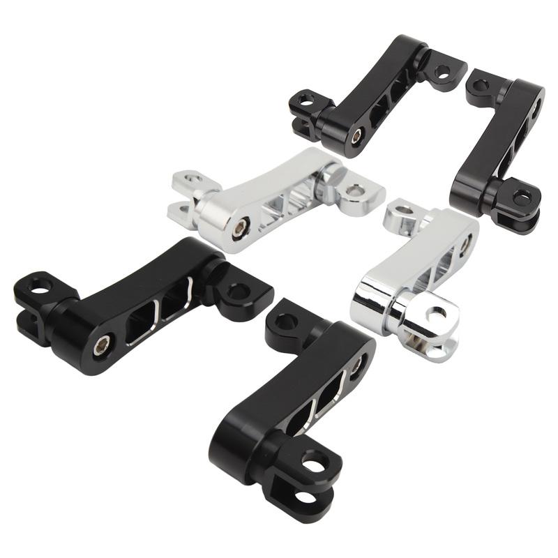 Motorcycle Foot Peg Highway Bracket 360° Adjustable Rugged Foot Peg Extension Bracket for Touring Foot Peg Highway Bracket