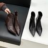 Stiefeletten für Damen Spitz zulaufend Mode Luxusschuhe Hohe Absätze Sexy Damen Pumps 2025 Winter Party Elegant Botas Para Mujer