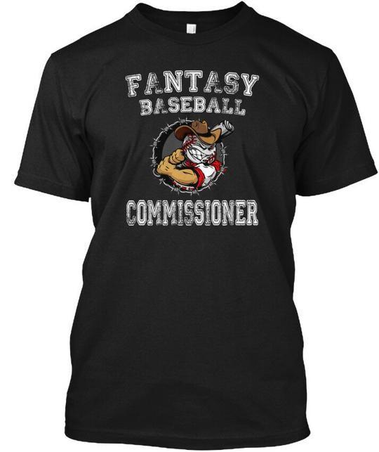 Fantasy Baseball Design Commissioner T-Shirt Made in the USA Size S to 5XL L