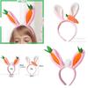 Weiche Plüsch Osterhase Haaraccessoires mit Karotten-Hasen-Design