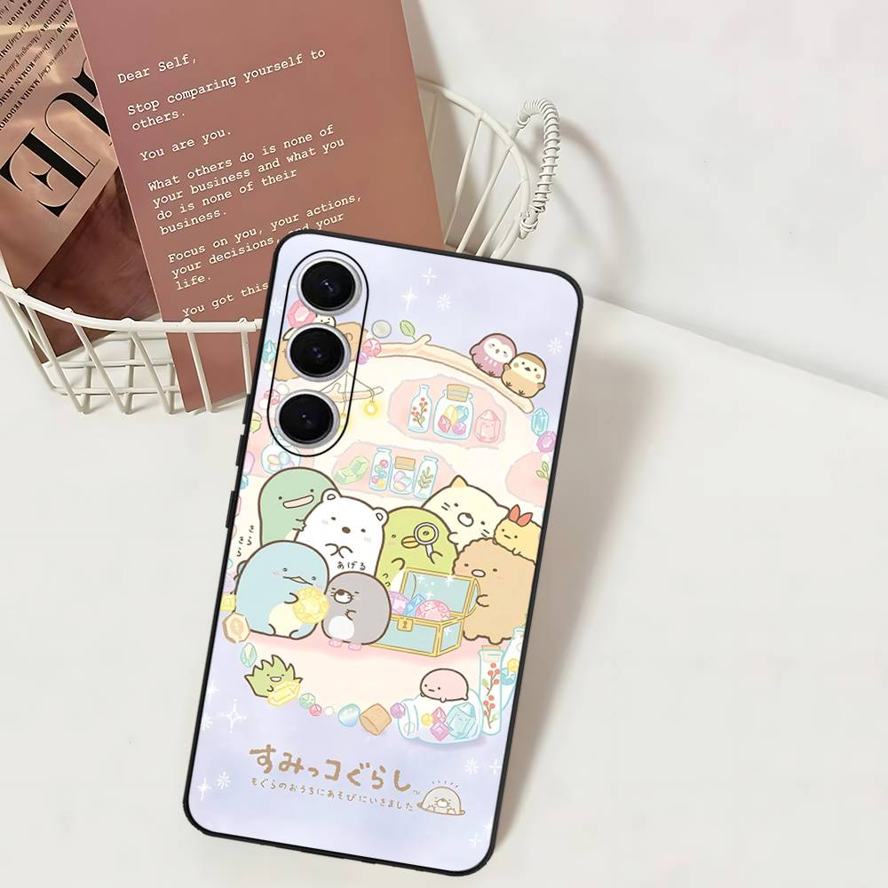 Anime S-Sumikko Gurashi Phone Case For Samsung S 24 Fe 25 Ultra Plus 20 Lite 21 30 22 23 24 22 Ultra 5G Fundas