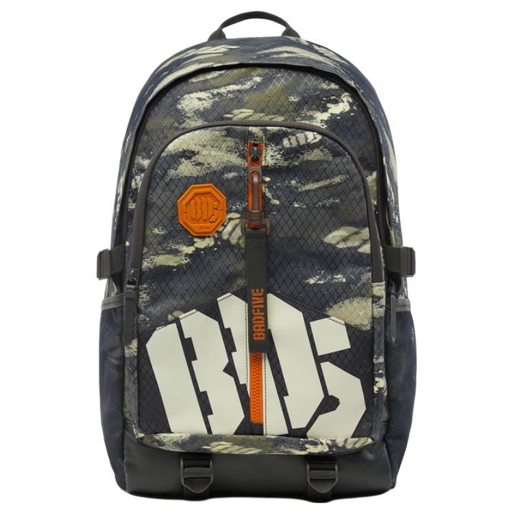 

Li Ning Badfive Fashion Sports Casual Workwear Zip Closure All Over Print Polyester Student Backpack Unisex Backpack Camouflage ABSU337-4 Camouflage
