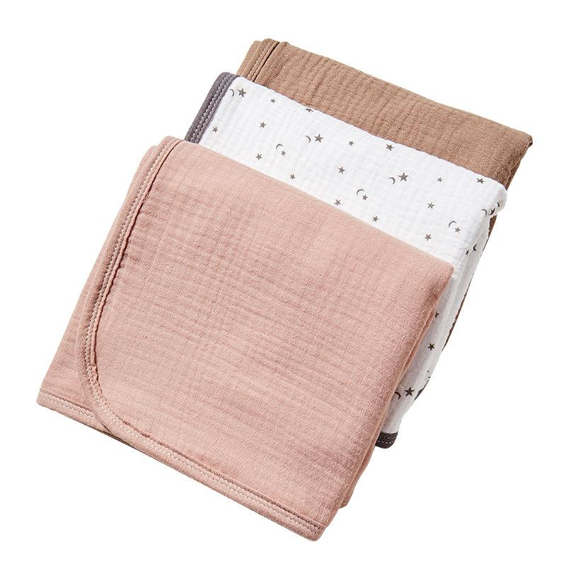 Soft Cotton Gauze Waterproof Changing Pad for Newborns | Breathable & Washable Portable Diaper Mat