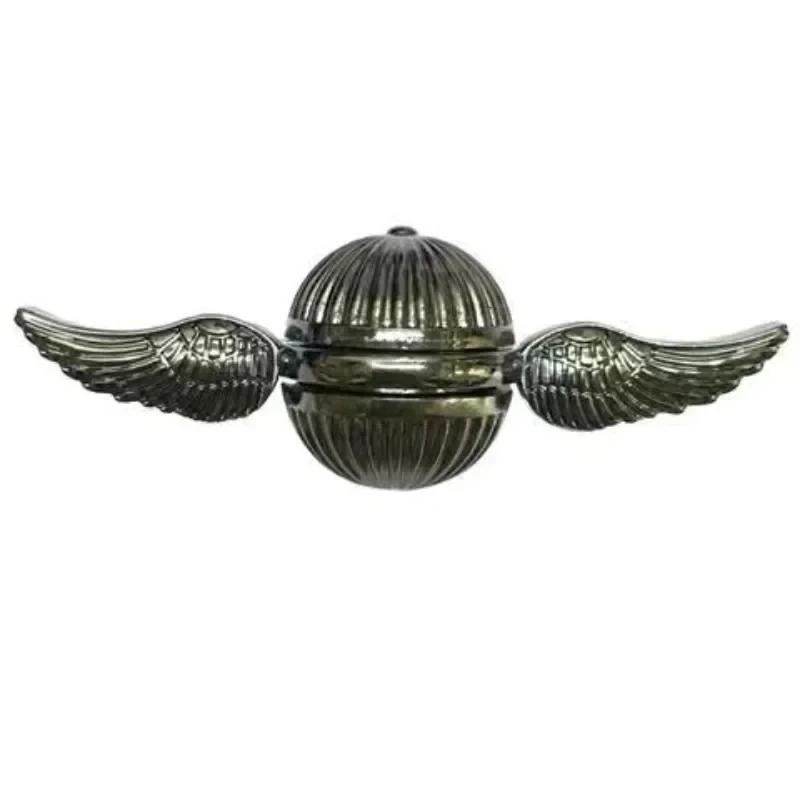 Golden Snitch Fidget Spinner Metal Antistress Hand Fingertip Gyro Rotation Cupid Spinning Top Stress Relief Toys for Kid Adults