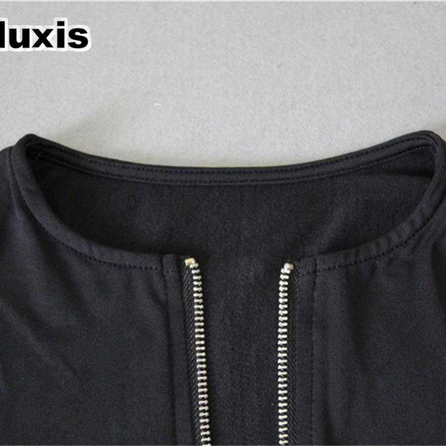 Women's Long Sleeve Bodycon Jumpsuit with Zipper, Sexy Top for Women