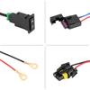 12V Car Fog Light Switch Wiring Kit LED Fog Light On/Off Switch Wiring Harness Fuse Relay Kit Car Accessories Wiring Harness