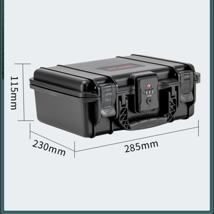 For DJI Osmo Pocket 4P STARTRC TSA Combination Lock Waterproof Dual-layer Suitcase Storage Box (Black)