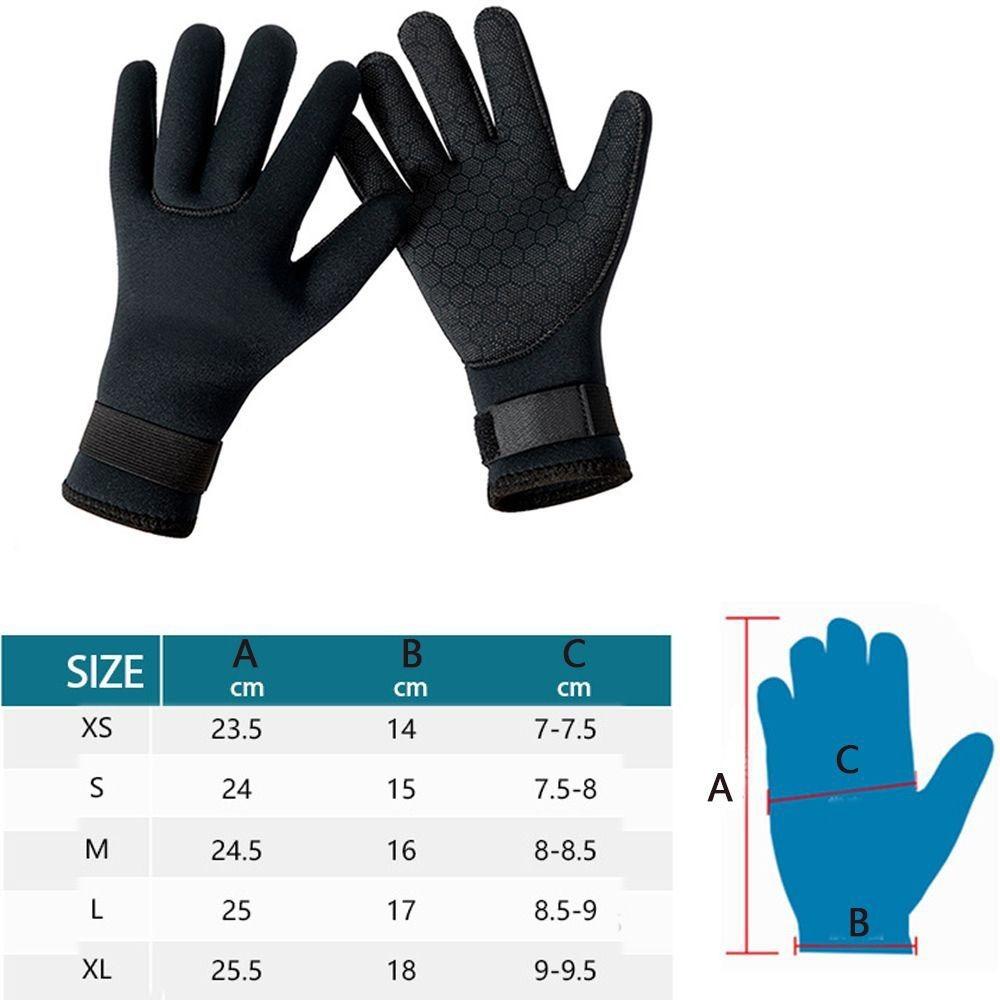 Cut Resistant Scuba Diving Gloves Anti Slip Wetsuit Gloves  for Spearfishing Swimming Rafting