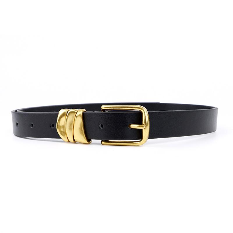 Mei Mary Belt, women s genuine leather belt, women s light luxury high-end retro pants belt 100cm чёрный