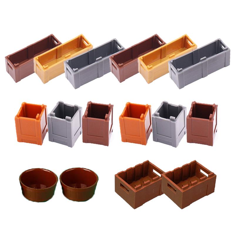 Character Scene Building Blocks Accessories Treasure Dollar Silver Ore Diamond Box Wine Glass Chain Key Teapot Toy Gift Brick