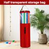 40 Inch Wrapping Paper Storage Bag Waterproof Oxford Cloth Christmas Gift Wrap Organizer with Handles Up To 24 Rolls Storage