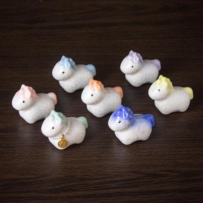 Kristallglas Kleines Pferd Keramik-Ornament - Maskottchen für das Jahr des Pferdes Neujahrsgeschenk