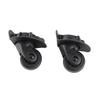 A Pair A65 Black Suitcase Mute Wheel Universal Luggage Replacement Outdoor SuppliesS