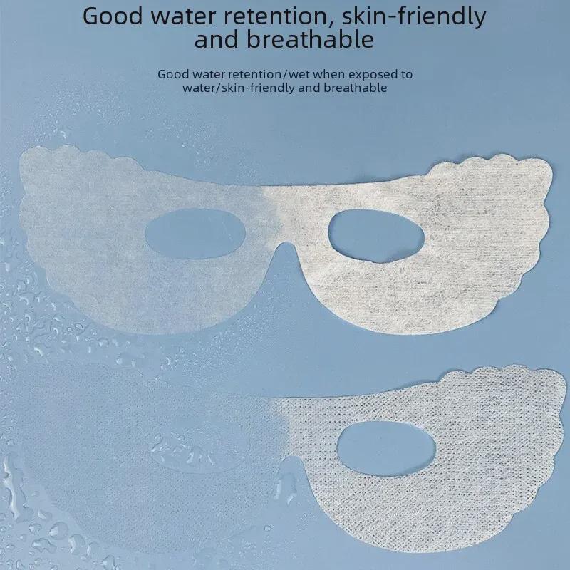 Disposable Silk Cotton Eye Mask for Spa Eye Care with Black Orchid Essence