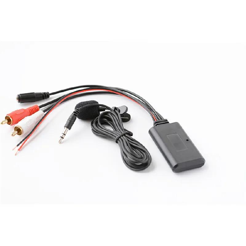 

Новый Автомобильный 2RCA Беспроводной Адаптер Подключения Bluetooth AUX Музыка + МИКРОФОН Bluetooth Телефон