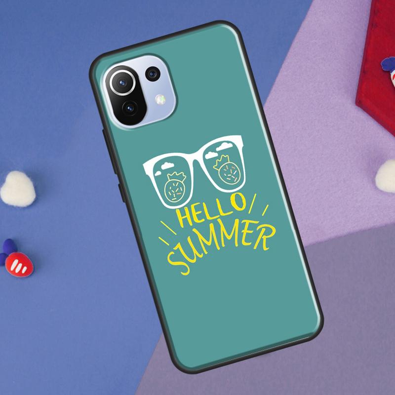 Hello Summer Flowers Cover For Xiaomi 14 Ultra 13 11T 12T 13T 14T Pro POCO X6 X7 Pro X3 X5 F3 F5 F6 M6 Pro Case