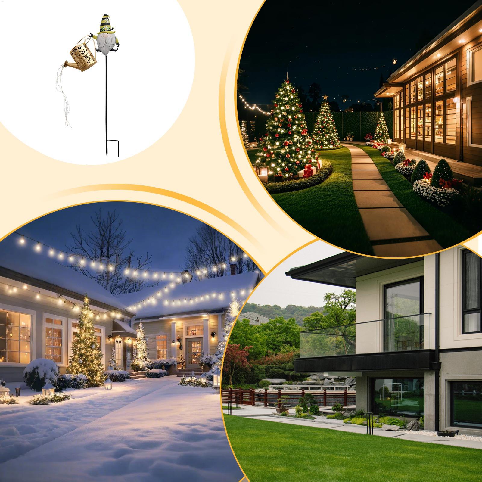 

Солнечные рождественские огни Погодостойкое освещение Солнечные рождественские огни для улицы Для семьи друзей Дорожка Сад Газон China Mainland