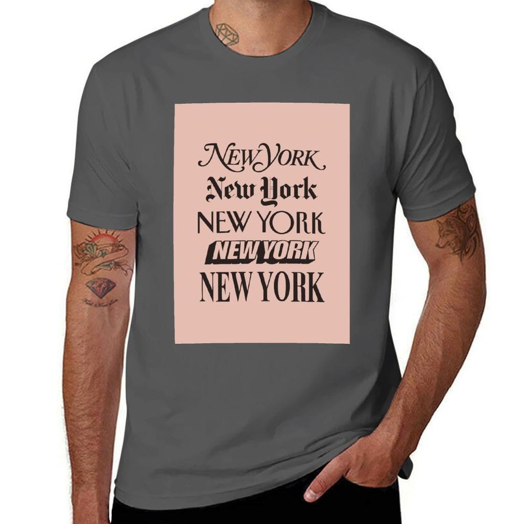 New York New York Tshirt Breathable Mesh Panel Tshirt