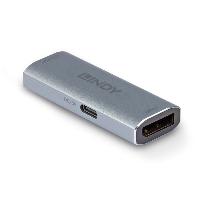 Répéteur DisplayPort 1.4 - LINDY - Modèle 38421 - Résolution 8K - HDR - Plug-and-Play