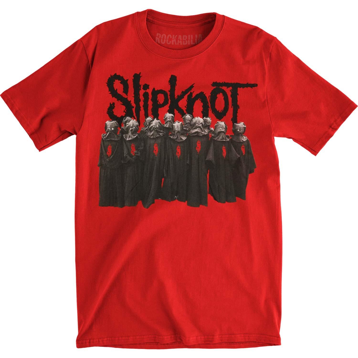 Men s Slipknot Choir (Back Print) (Import) Slim Fit T-shirt Medium Red XL