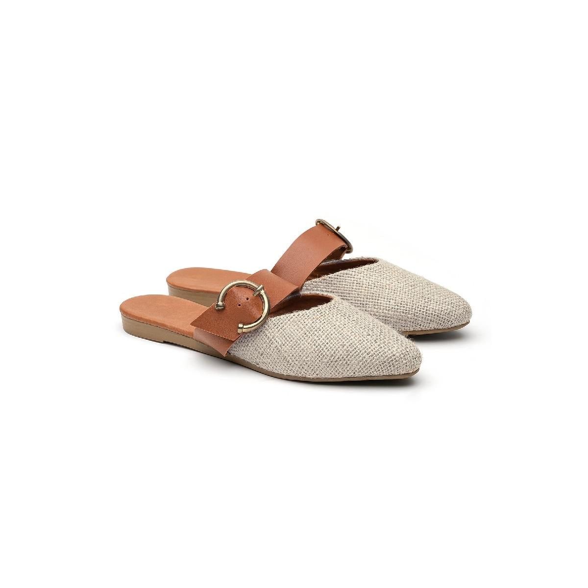 

Соломенные сандалии с пряжкой Женские тапочки