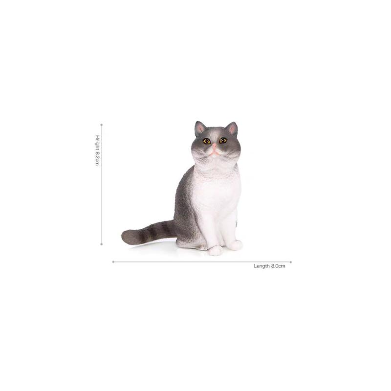 Simulation Static Pet Animal Solid Static Home Felinae Ornament British Shorthair Cat Model Pet Cat Action Figure Decoration