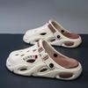 Men's Outdoor Thick-Soled Casual Sandals: Non-Slip Hole Shoes & Slippers for Beach or Autumn Wear