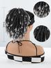 Synthetic Short Wigs 6-inch Afro Puff Kinky Curly Drawstring Ponytail Clip In Hair Extensions Natural Hairpiece Pony Tail For Women Daily Wear
