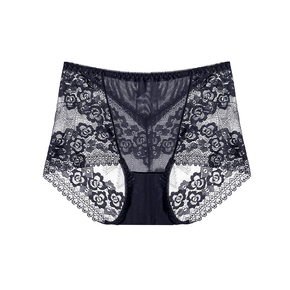 Sexy Underwear for Women Breathable Comfortable Panties Fashionable Mid Waist No Trace Briefs Female Knickers Lace Underpant