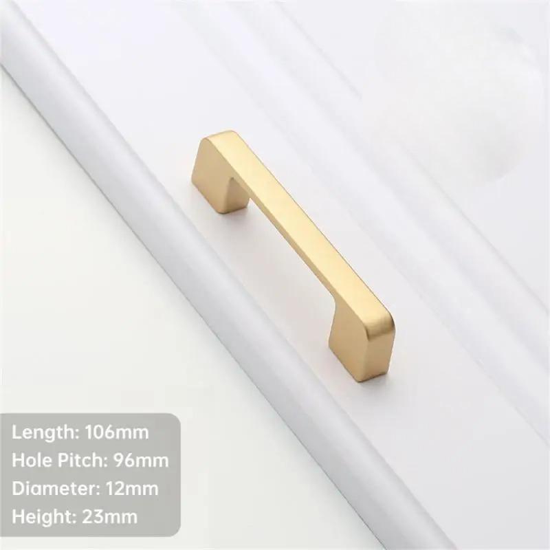 4/10PCS Modern Black Cabinet Handle Square Furniture Hardware Aluminum Alloy Kitchen Door Knobs Cupboard Wardrobe Drawer Pulls
