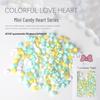 Macaron Candy 3D Heart Resin Nail Art Charms – 200 Pieces