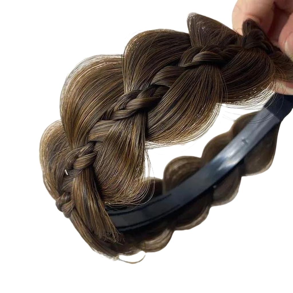 Elegant Fishbone Braid Headband For Effortlessly Hairstyle And Comfortable Synthetic Fiber Wig Hairband All Matching